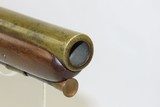 .54 Cal. BRITISH Antique PHILLIPS of LONDON Flintlock NAVAL/MILITARY Pistol Circa 1813 BRASS BARRELED Pistol! - 8 of 15