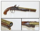 .54 Cal. BRITISH Antique PHILLIPS of LONDON Flintlock NAVAL/MILITARY Pistol Circa 1813 BRASS BARRELED Pistol!