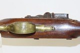 .54 Cal. BRITISH Antique PHILLIPS of LONDON Flintlock NAVAL/MILITARY Pistol Circa 1813 BRASS BARRELED Pistol! - 6 of 15