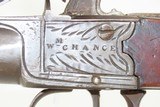 Antique ENGLISH Engraved WILLIAM CHANCE .45 Caliber FLINTLOCK Pocket Pistol Early 19th Century LONDON Made with Post-1813 PROOF MARKS - 6 of 18