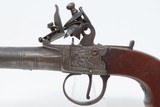Antique ENGLISH Engraved WILLIAM CHANCE .45 Caliber FLINTLOCK Pocket Pistol Early 19th Century LONDON Made with Post-1813 PROOF MARKS - 4 of 18