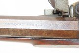 Antique ENGLISH Engraved THOMAS GILL of LONDON .60 Caliber FLINTLOCK Pistol Early 1800s Belt Pistol from St. James Street! - 14 of 18