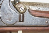 Scarce CIVIL WAR Antique US HARPERS FERRY Model 1855 Rifle-MUSKET Branded Dated 1858 w Soldier Graffiti! - 8 of 23