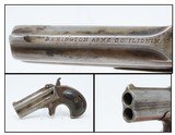 Relic REMINGTON Double DERINGER .41 Caliber Rimfire Type II C&R PISTOL Over/Under .41 Caliber Hideout Pistol - 1 of 13