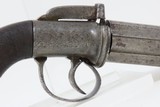 ENGRAVED Antique IMPROVED PATENT LONDON 4-Shot PEPPERBOX Percussion Pistol RARE 1850s 4-Shot Revolver in .36 Caliber - 16 of 17