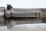 ENGRAVED Antique IMPROVED PATENT LONDON 4-Shot PEPPERBOX Percussion Pistol RARE 1850s 4-Shot Revolver in .36 Caliber - 8 of 17