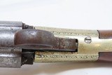 Engraved J.R. COOPER’S Patent BRITISH Antique Percussion PEPPERBOX Revolver 1850s 6-Shot UNDERHAMMER Revolver - 11 of 16