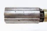 Engraved J.R. COOPER’S Patent BRITISH Antique Percussion PEPPERBOX Revolver 1850s 6-Shot UNDERHAMMER Revolver - 8 of 16