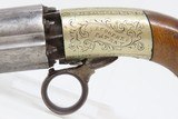 Engraved J.R. COOPER’S Patent BRITISH Antique Percussion PEPPERBOX Revolver 1850s 6-Shot UNDERHAMMER Revolver - 4 of 16