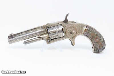 FACTORY ENGRAVED, DeGRESS GRIP Antique MARLIN XXX Standard 1872 32 REVOLVER A GEM of a MARLIN Revolver from the 1870s! - Image 2 of 16