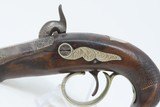 Nice J.E. EVANS Antique PHILADELPHIA DERINGER .35 Caliber Percussion PISTOL “PEANUT SIZED” Philadelphia Deringer Pistol! - 15 of 16