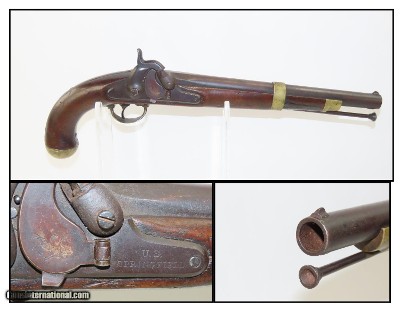 CIVIL WAR Antique U.S. SPRINGFIELD M1855 Maynard Percussion PISTOL-CARBINE 1 of ONLY 4,021; FIRST YEAR PRODUCTION