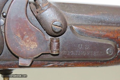 CIVIL WAR Antique U.S. SPRINGFIELD M1855 Maynard Percussion PISTOL-CARBINE 1 of ONLY 4,021; FIRST YEAR PRODUCTION - Image 7 of 18