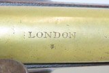 1800s BRITISH Antique BRASS BARRELED FLINTLOCK BLUNDERBUSS Ashmore London “LONDON” Marked Barrel & “ASHMORE” Lock! - 11 of 20