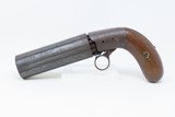 Antique Unmarked .36 Cal. POCKET SIZED 6-Shot Percussion PEPPERBOX Pistol 1850s RIVERBOAT GAMBLER Self Defense Pistol - 2 of 15