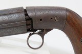 Antique Unmarked .36 Cal. POCKET SIZED 6-Shot Percussion PEPPERBOX Pistol 1850s RIVERBOAT GAMBLER Self Defense Pistol - 4 of 15