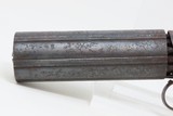 Antique Unmarked .36 Cal. POCKET SIZED 6-Shot Percussion PEPPERBOX Pistol 1850s RIVERBOAT GAMBLER Self Defense Pistol - 5 of 15