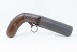 Antique Unmarked .36 Cal. POCKET SIZED 6-Shot Percussion PEPPERBOX Pistol 1850s RIVERBOAT GAMBLER Self Defense Pistol - 12 of 15