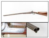 c1850 ENGLISH Antique FENTON 11 GAUGE Side x Side PERCUSSION Shotgun Twist Solid Birmingham Made Fowling Shotgun! - 1 of 20