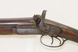 ENGLISH Antique WILLIAM MOORE Double Barrel SxS 11 GAUGE PERCUSSION Shotgun Nicely Engraved 11 Gauge English Made Shotgun - 4 of 20