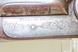 ENGLISH Antique WILLIAM MOORE Double Barrel SxS 11 GAUGE PERCUSSION Shotgun Nicely Engraved 11 Gauge English Made Shotgun - 6 of 20