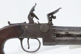Antique MILES “Tap Action” DOUBLE BARREL Over-Under FLINTLOCK POCKET Pistol ENGLISH Made LATE 1700S to EARLY 1800s! - 16 of 17