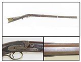 Rare ROCHESTER NEW YORK Antique J.&J. MILLER MULE EAR Percussion LONG RIFLE c1840s NY Long Rifle, Octagonal Barrel, Patch Box .40 Caliber - 1 of 18