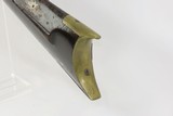 Rare ROCHESTER NEW YORK Antique J.&J. MILLER MULE EAR Percussion LONG RIFLE c1840s NY Long Rifle, Octagonal Barrel, Patch Box .40 Caliber - 18 of 18