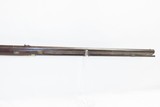 Rare ROCHESTER NEW YORK Antique J.&J. MILLER MULE EAR Percussion LONG RIFLE c1840s NY Long Rifle, Octagonal Barrel, Patch Box .40 Caliber - 5 of 18