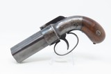 c1850 Antique PEPPERBOX Revolver 5-Shot .30 Caliber Percussion Pistol Early Type of Revolver! Engraved - 2 of 12