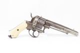 ENGRAVED, Nickel, IVORY Antique European 11mm PINFIRE REVOLVER Belgium 1850 Large, Ornate Double Action 19th Century Sidearm! - 19 of 22