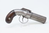 ANTIQUE Allen & Thurber WORCHESTER PERIOD Bar Hammer PEPPERBOX Revolver First American Double Action Revolving Pistol - 14 of 17