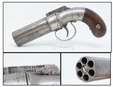 ANTIQUE Allen & Thurber WORCHESTER PERIOD Bar Hammer PEPPERBOX Revolver First American Double Action Revolving Pistol - 1 of 17