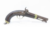 FRENCH Antique Model 1837 NAVY Pistol Made at CHATELLERAULT French Naval Pistol with Belt Hook! - 2 of 20