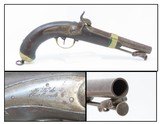 FRENCH Antique Model 1837 NAVY Pistol Made at CHATELLERAULT French Naval Pistol with Belt Hook! - 1 of 20
