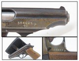 WORLD WAR 2 German WALTHER “ac” Code Model PP 9mm Kurz Pistol C&R WWII .380 with HOLSTER & WOODEN GRIPS - 1 of 20