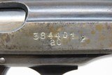 WORLD WAR 2 German WALTHER “ac” Code Model PP 9mm Kurz Pistol C&R WWII .380 with HOLSTER & WOODEN GRIPS - 16 of 20