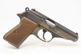 WORLD WAR 2 German WALTHER “ac” Code Model PP 9mm Kurz Pistol C&R WWII .380 with HOLSTER & WOODEN GRIPS - 17 of 20