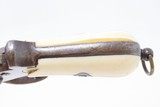1870s Antique IVORY, INLAYS 9mm PINFIRE Double Action REVOLVER Belgium Mid-19th European Sidearm with IVORY GRIPS! - 3 of 19