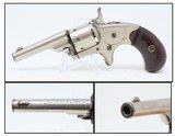 1874 Antique 7-SHOT COLT “Open Top” .22 Short RIMFIRE Pocket REVOLVER NICKEL Colt’s Answer to Smith & Wesson’s No. 1 Revolver - 1 of 16