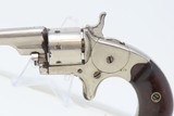 1874 Antique 7-SHOT COLT “Open Top” .22 Short RIMFIRE Pocket REVOLVER NICKEL Colt’s Answer to Smith & Wesson’s No. 1 Revolver - 4 of 16