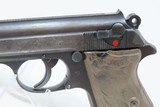 EAGLE/C Police Marked WORLD WAR 2 Nazi German WALTHER Model PPK Pistol C&R Pistol Made Circa 1945 in Zella-Mehlis with HOLSTER - 7 of 24