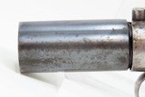 ANTIQUE Allen & Thurber WORCHESTER PERIOD Bar Hammer PEPPERBOX Revolver First American Double Action Revolving Pistol - 5 of 17