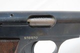 WWII GERMAN, BELGIAN OCCUPATION FN Model 1922 .32 ACP C&R Pistol 7.65x17mm Belgium Made; Designed by John Browning - 13 of 18