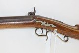SHORT Antique Half Stock American “LONG RIFLE” .38 Caliber GERMAN SILVER Kentucky Style Long Rifle with Stout Octagon Barrel! - 15 of 18