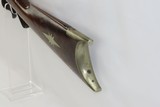 SHORT Antique Half Stock American “LONG RIFLE” .38 Caliber GERMAN SILVER Kentucky Style Long Rifle with Stout Octagon Barrel! - 18 of 18