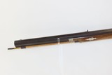 SHORT Antique Half Stock American “LONG RIFLE” .38 Caliber GERMAN SILVER Kentucky Style Long Rifle with Stout Octagon Barrel! - 16 of 18