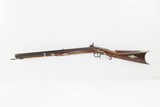 SHORT Antique Half Stock American “LONG RIFLE” .38 Caliber GERMAN SILVER Kentucky Style Long Rifle with Stout Octagon Barrel! - 13 of 18