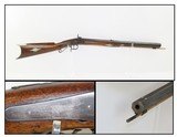 SHORT Antique Half Stock American “LONG RIFLE” .38 Caliber GERMAN SILVER Kentucky Style Long Rifle with Stout Octagon Barrel! - 1 of 18