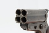 CHRISTIAN SHARPS Antique PEPPERBOX Model 4 .32 Rimfire Pistol c1860s 4-Shot Self Defense Pocket Gun - 7 of 14